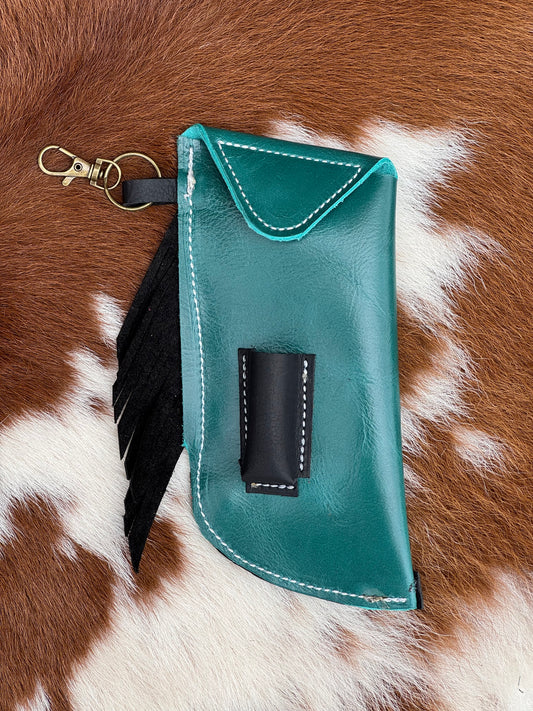 Chap-Stick Sunglass Holder Black & Turquoise