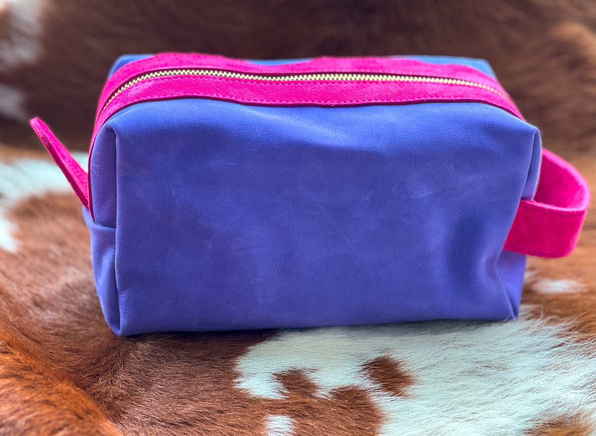 Purple and Pink Dopp Kit