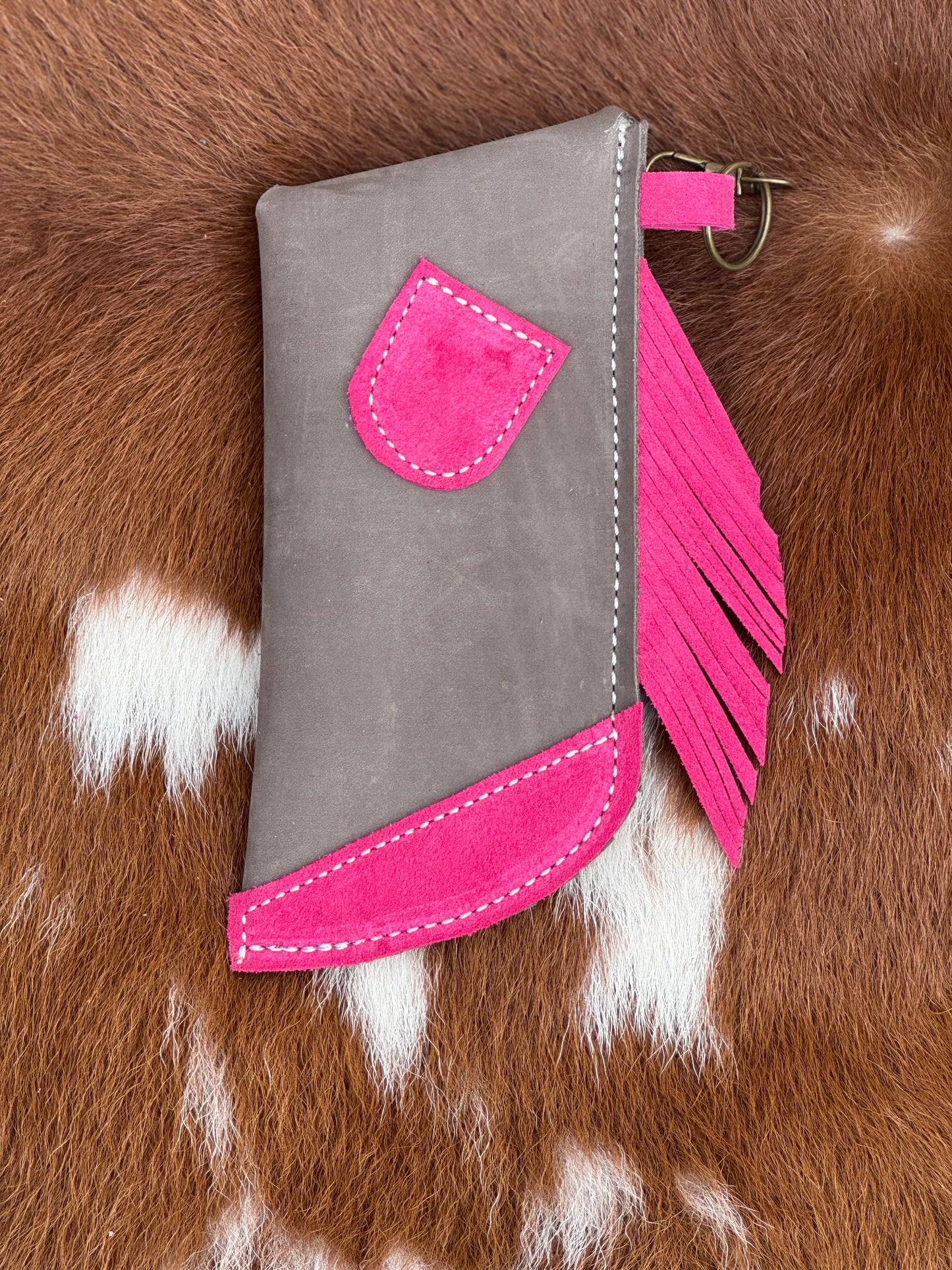 Chap-Stick Sunglass Holder Gray & Pink