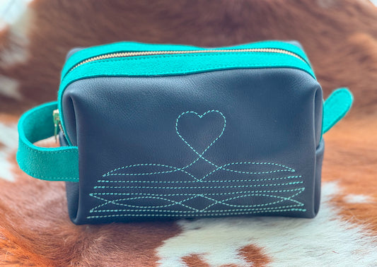 Midnight Turquoise Dopp Kit