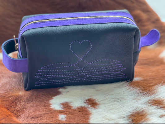 Purple Neon Dopp Kit