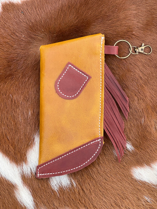 Chap-Stick Sunglass Holder Yellow & Maroon