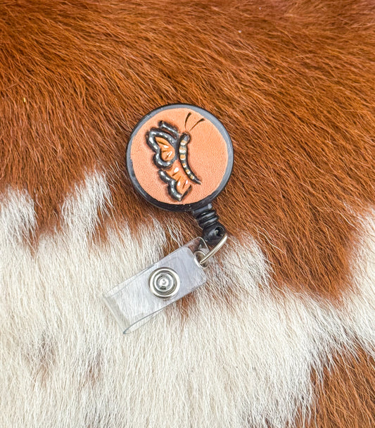 Butterfly badge reel