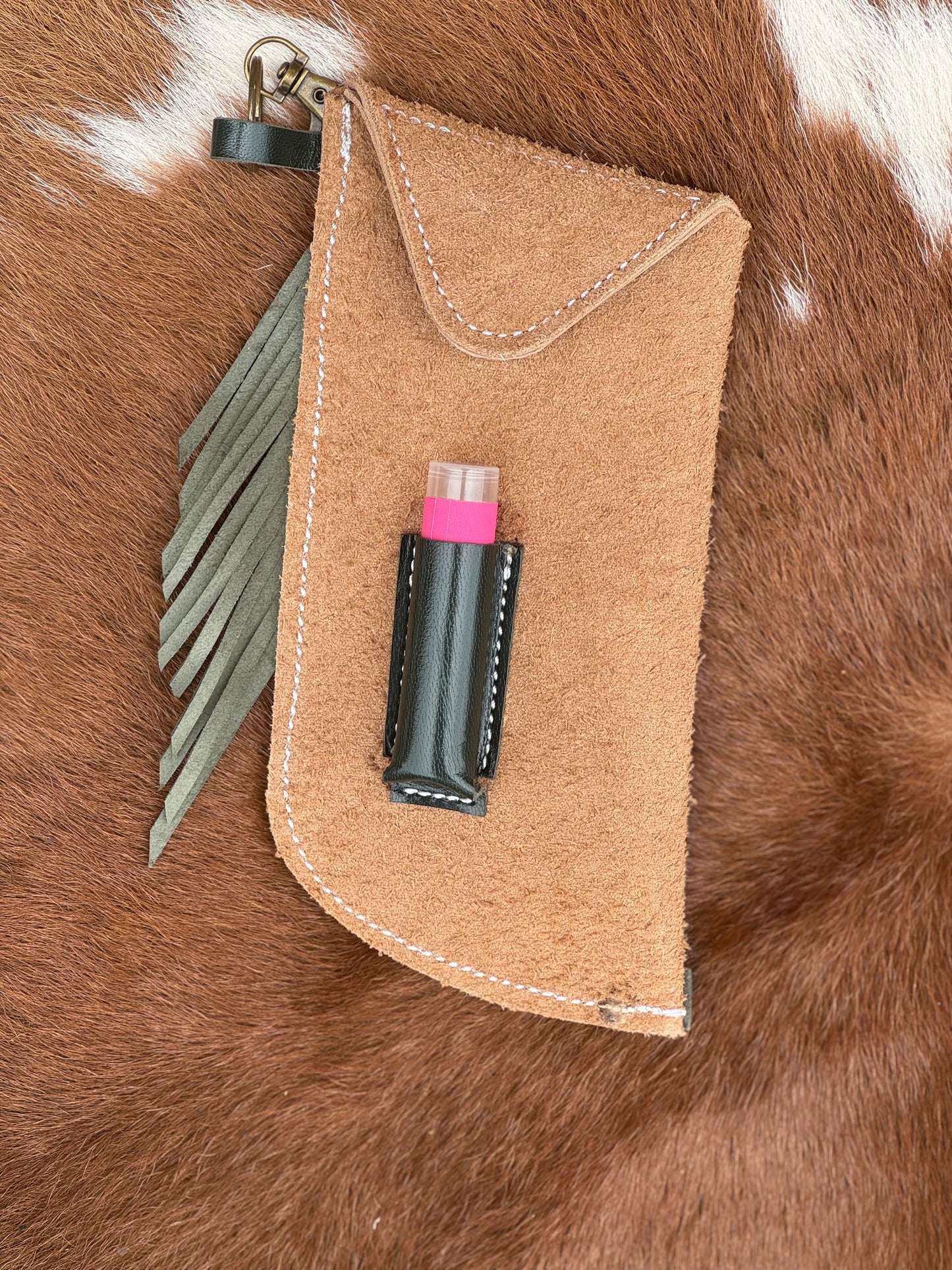 Chap-Stick Sunglass Holder Evergreen & Peanut