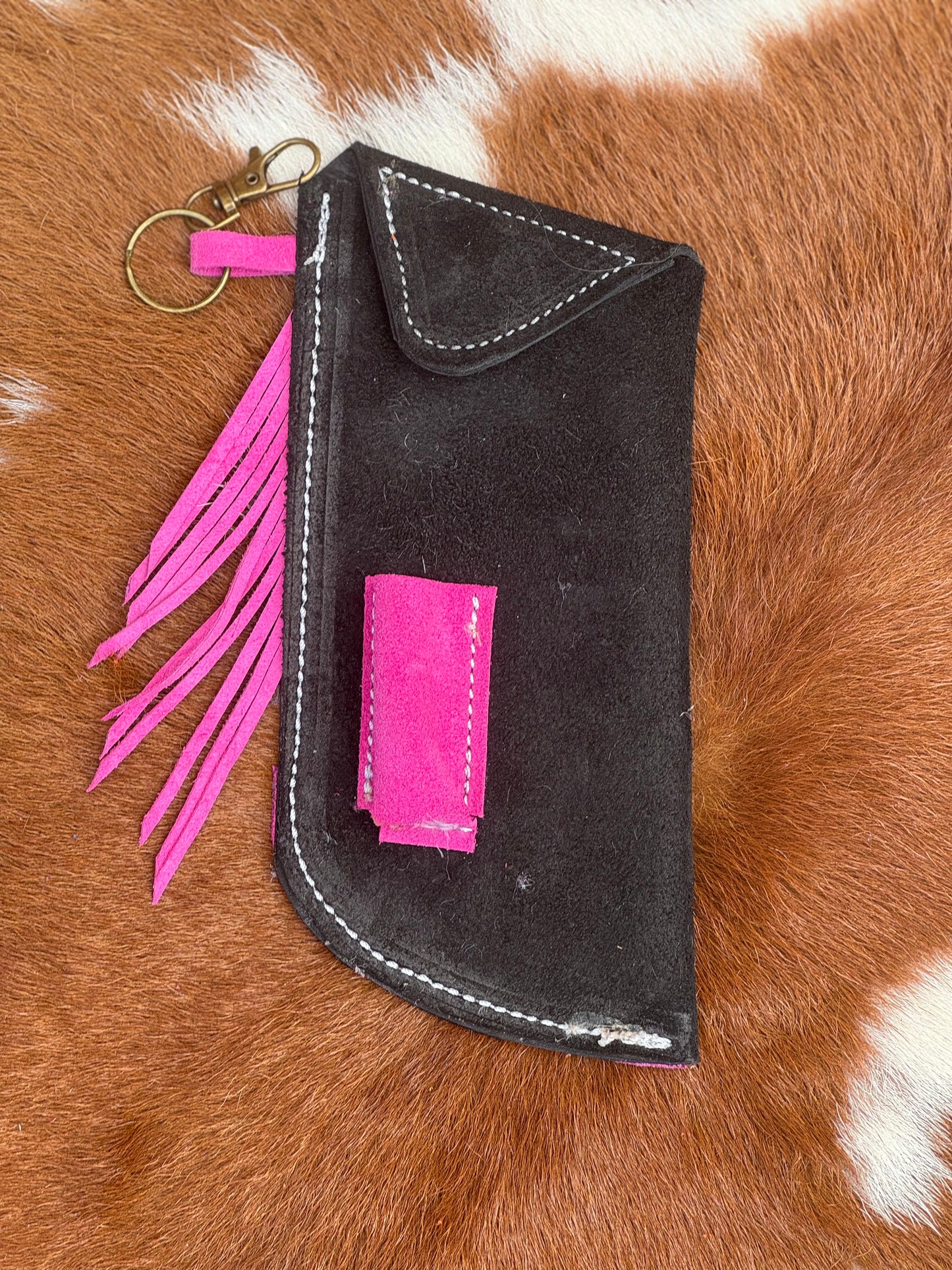 Chap-Stick Sunglass Holder Pink & Black