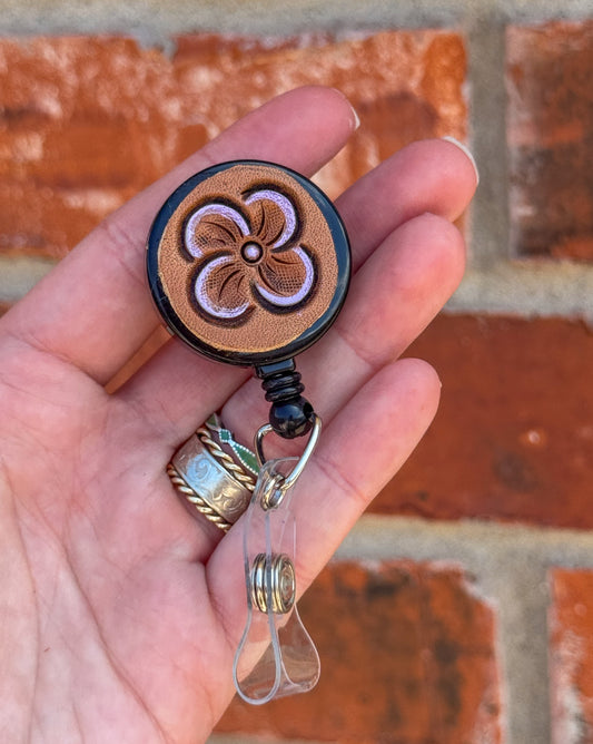 Lilac Bloom badge reel