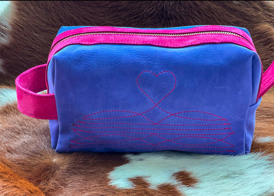Purple and Pink Dopp Kit