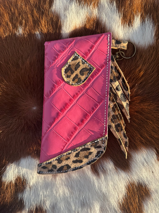Chap-Stick Sunglass Holder Pink Gator & Cheetah