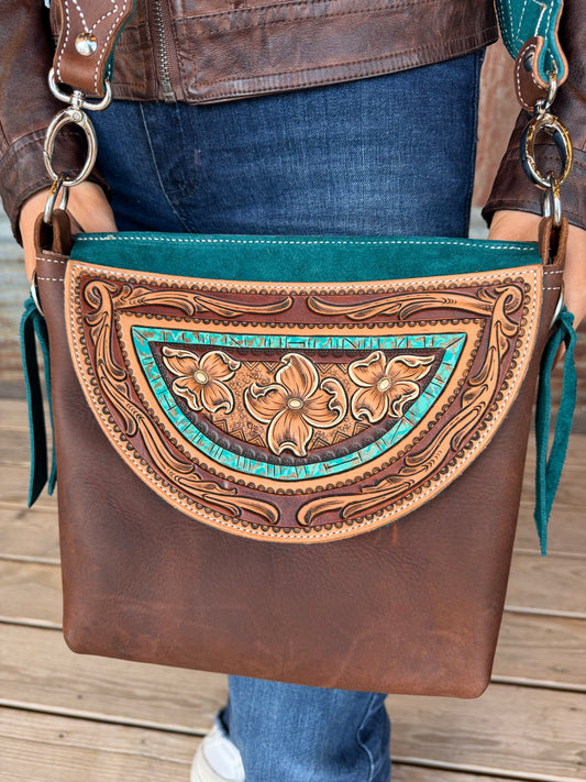 Three Flowers Purse