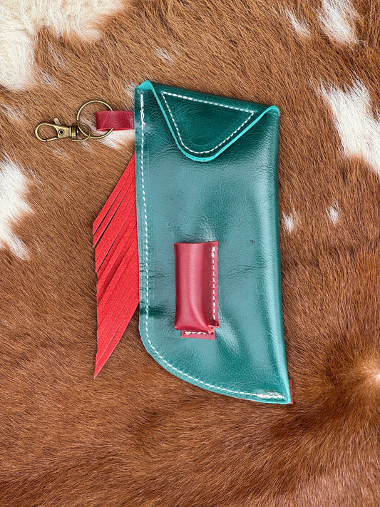 Chap-Stick Sunglass Holder Cherry & Turquoise
