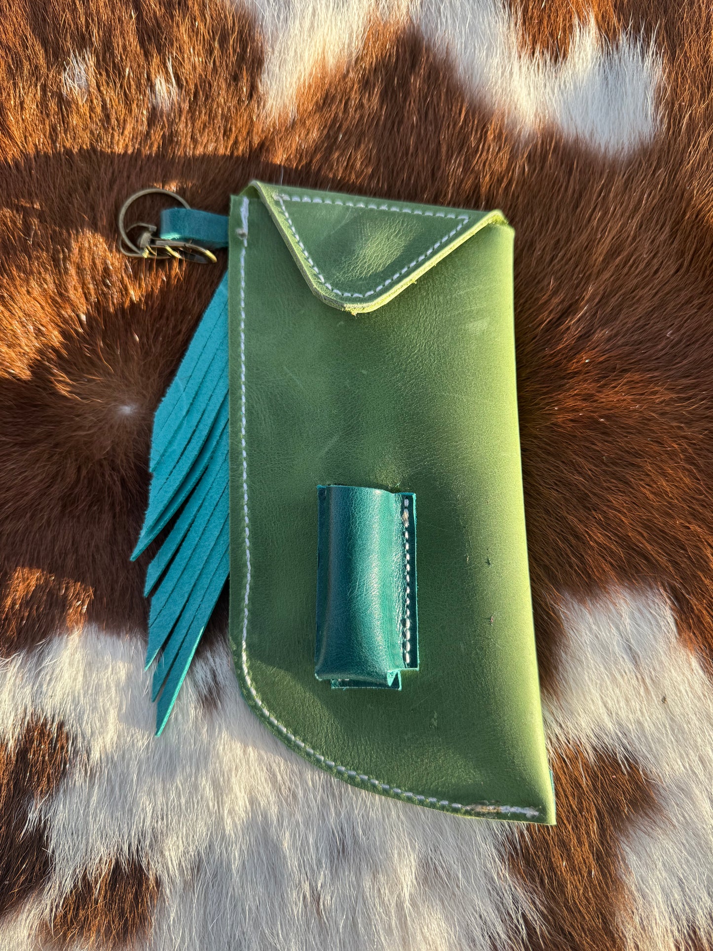 Chap-Stick Sunglass Holder Green & Turquoise