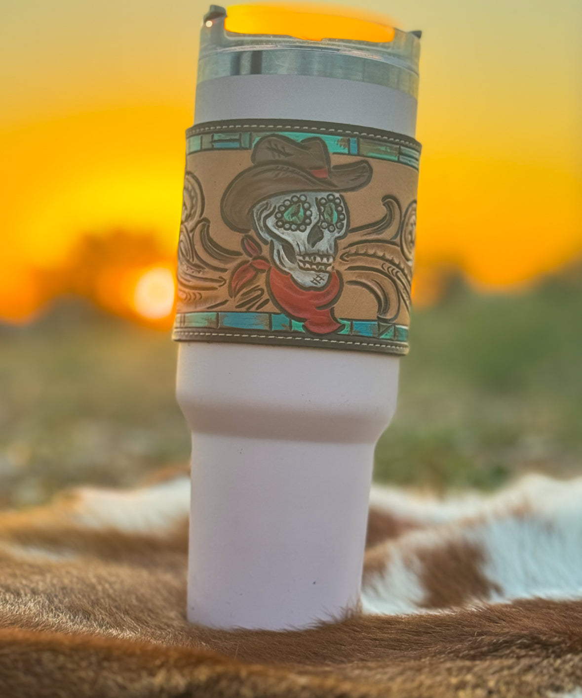 Spooky Cowboy 40 oz Tumbler Wrap