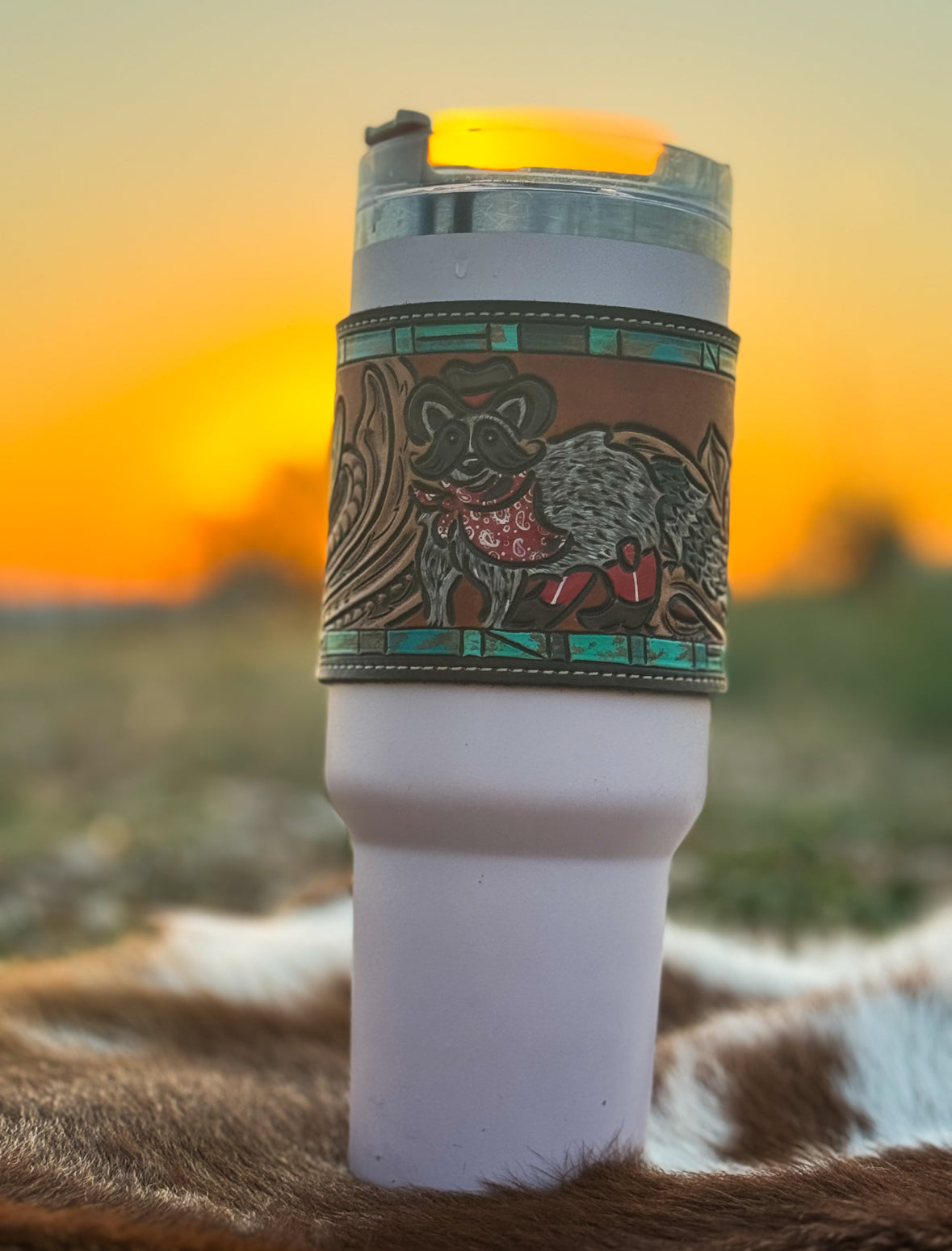 Raccoon 40 oz Tumbler Wrap