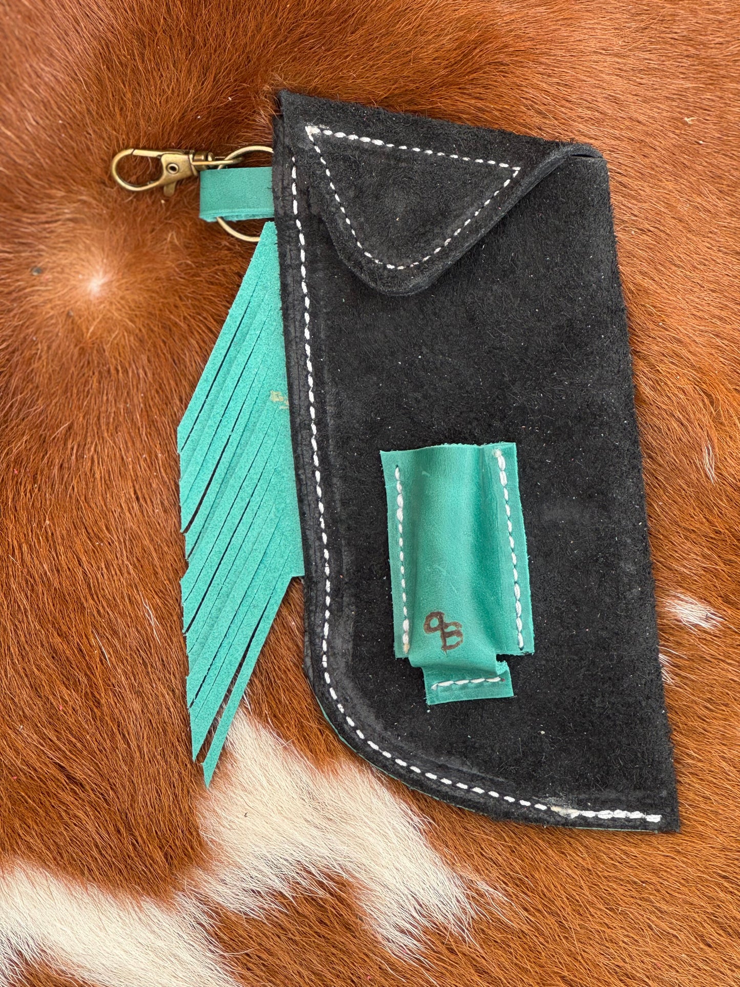 Chap-Stick Sunglass Holder Black & Turquoise