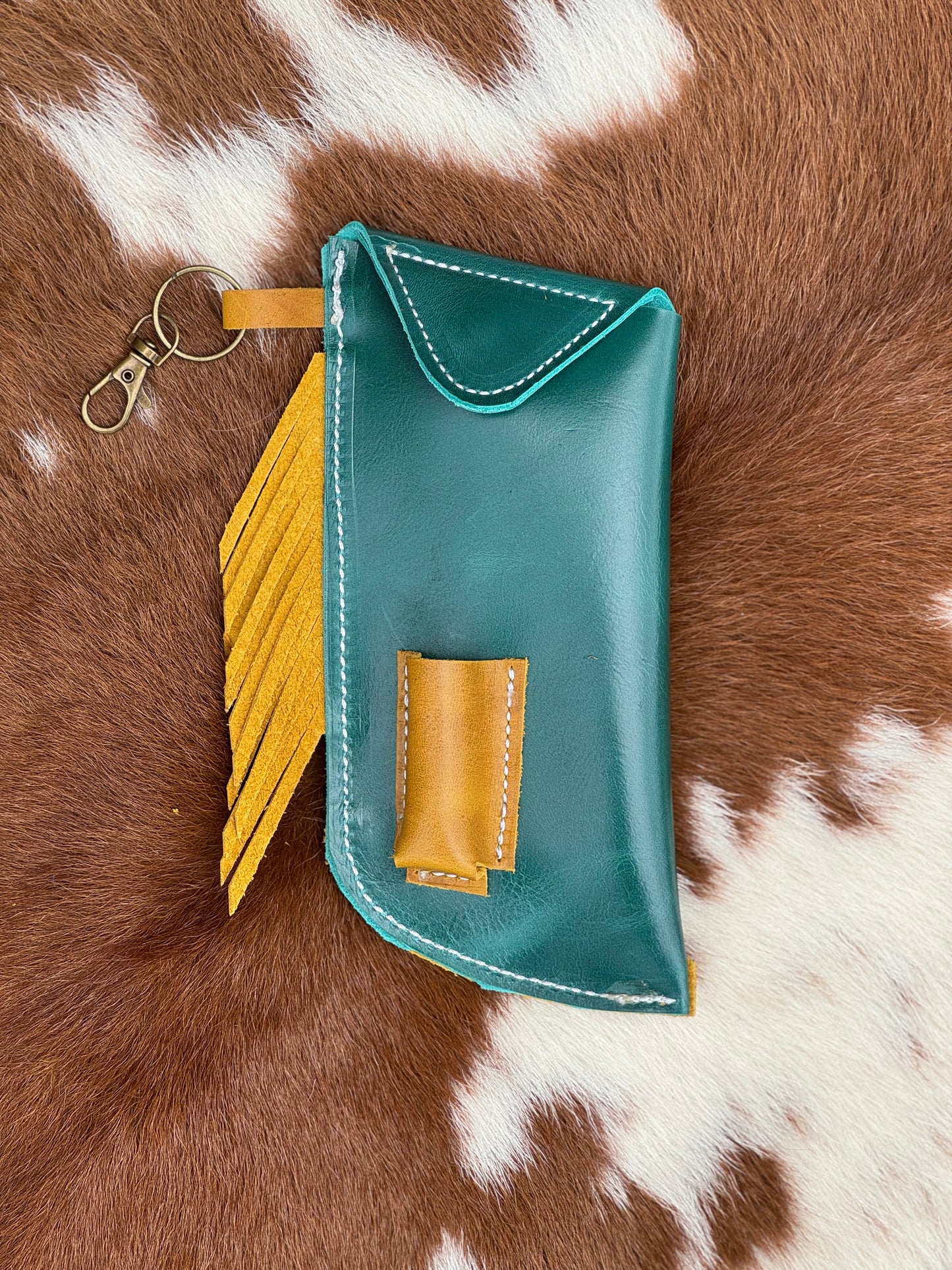 Chap-Stick Sunglass Holder Yellow & Turquoise