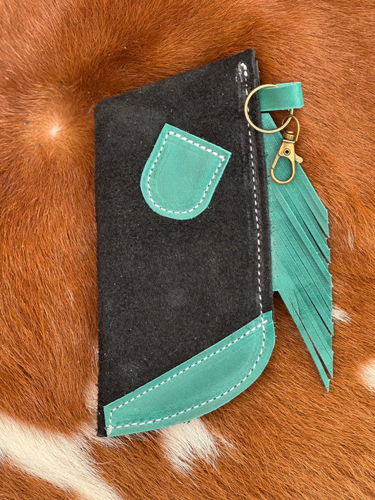 Chap-Stick Sunglass Holder Black & Turquoise