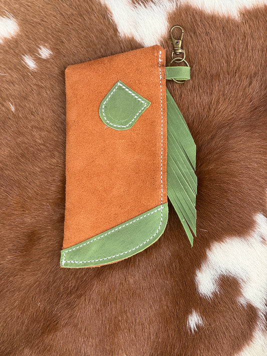 Chap-Stick Sunglass Holder Green & Brown
