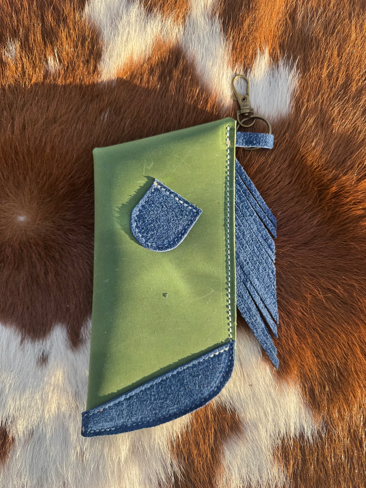 Chap-Stick Sunglass Holder Green & Navy