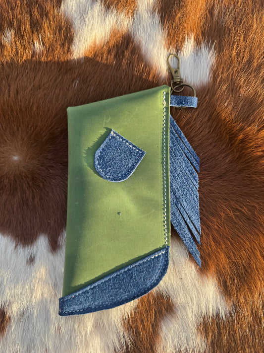 Chap-Stick Sunglass Holder Green & Navy