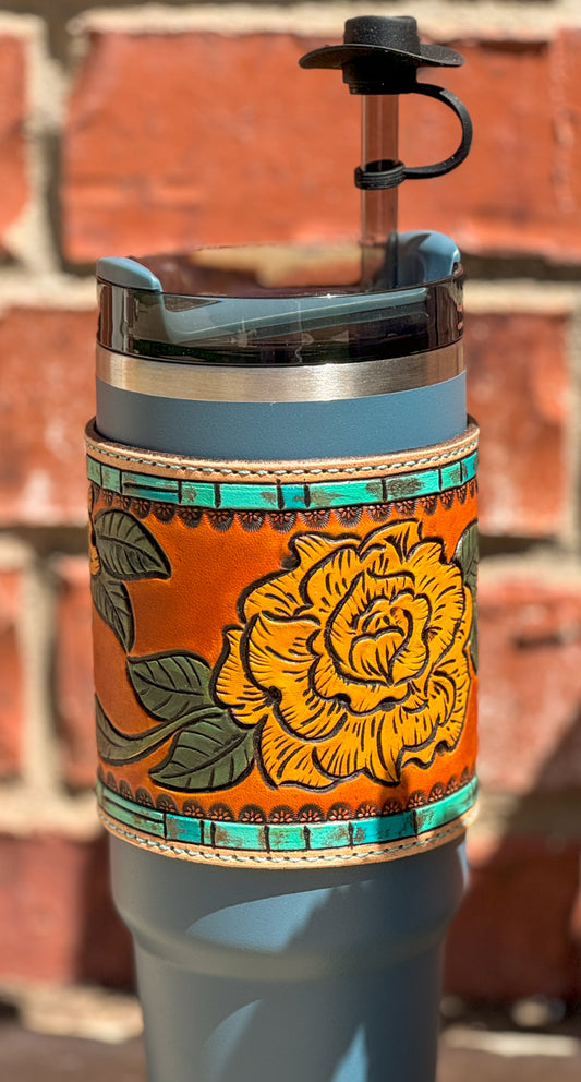 Yellow Rose 30 oz Tumbler Wrap