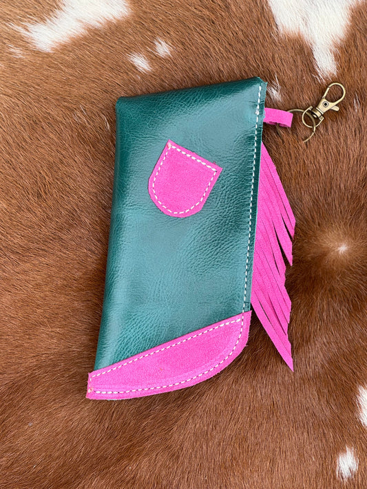 Chap-Stick Sunglass Holder Pink & Turquoise