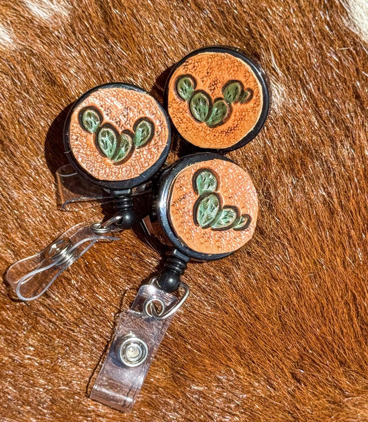 Prickly Pear badge reel