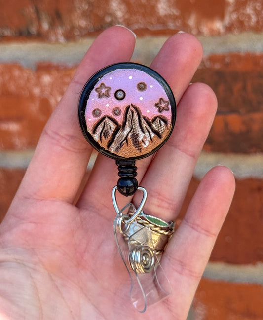 Mountain badge reel