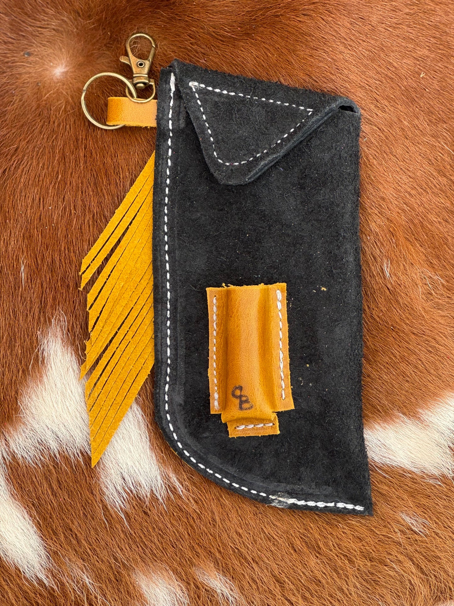 Chap-Stick Sunglass Holder Black & Yellow