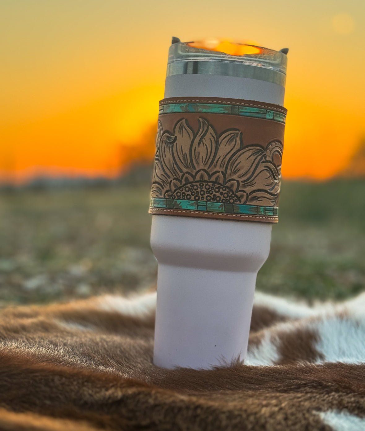 Sunny Turquoise 40 oz Tumbler Wrap