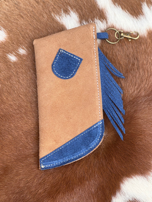 Chap-Stick Sunglass Holder Navy & Peanut