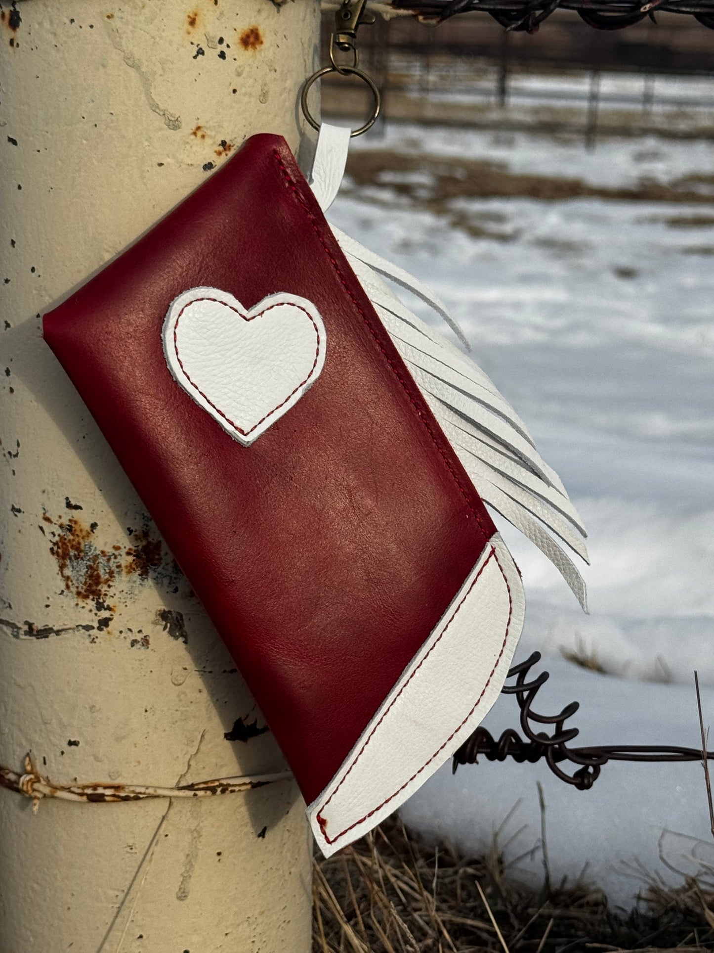 Red and White Heart Chap