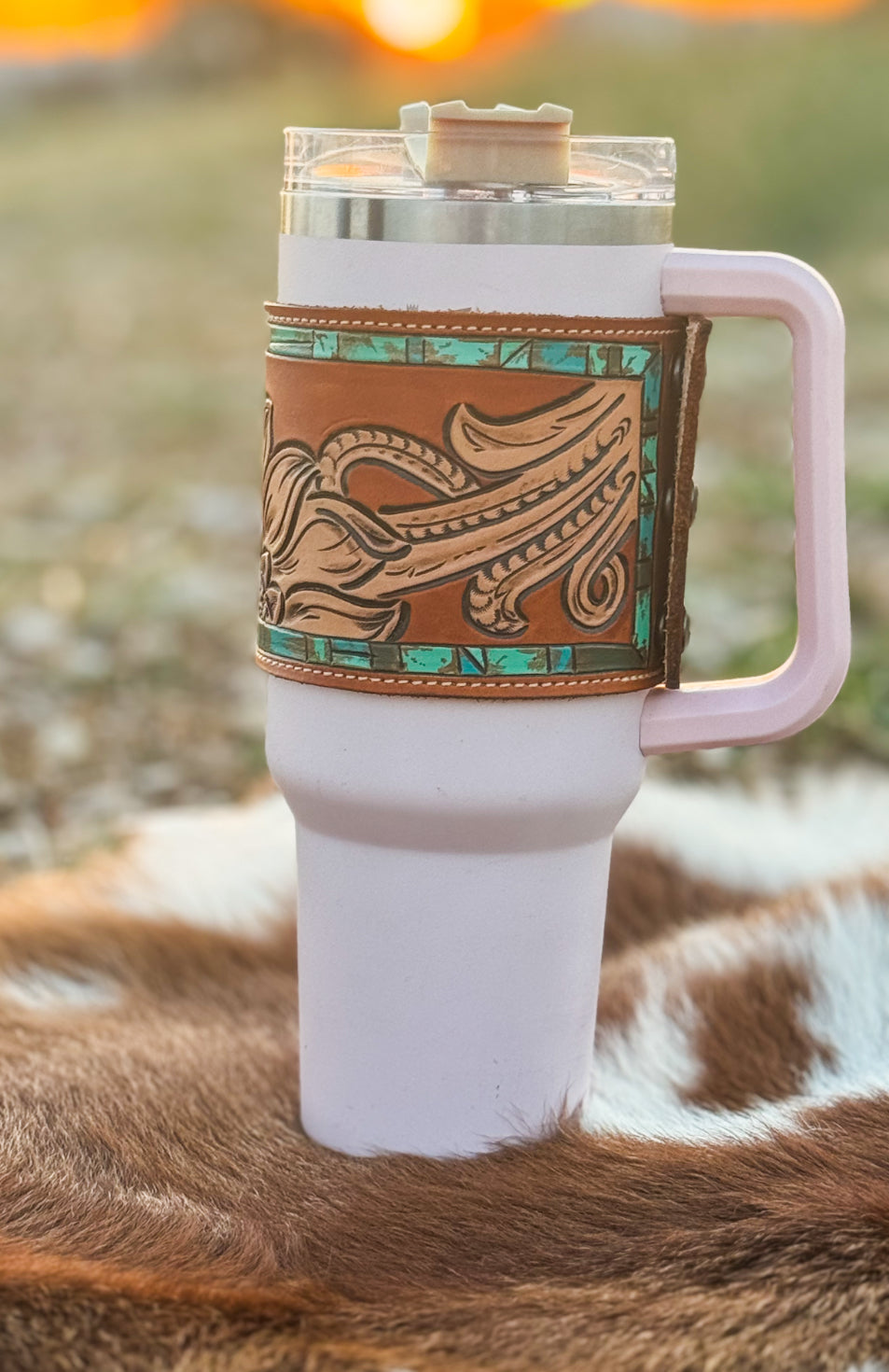 Sunny Turquoise 40 oz Tumbler Wrap