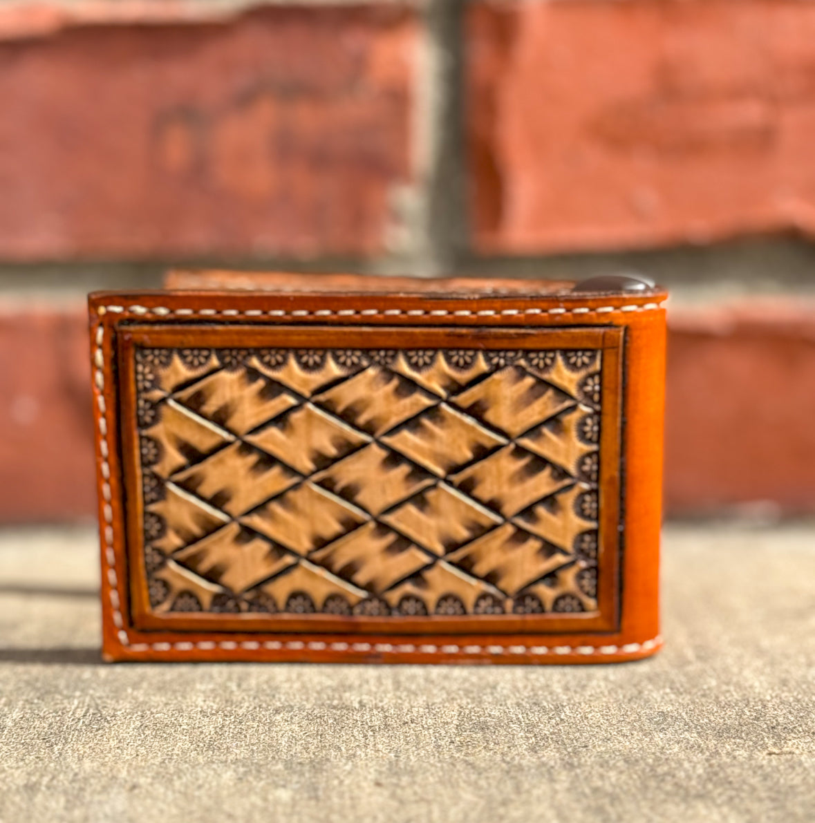 Two Sided Basketweave Wallet