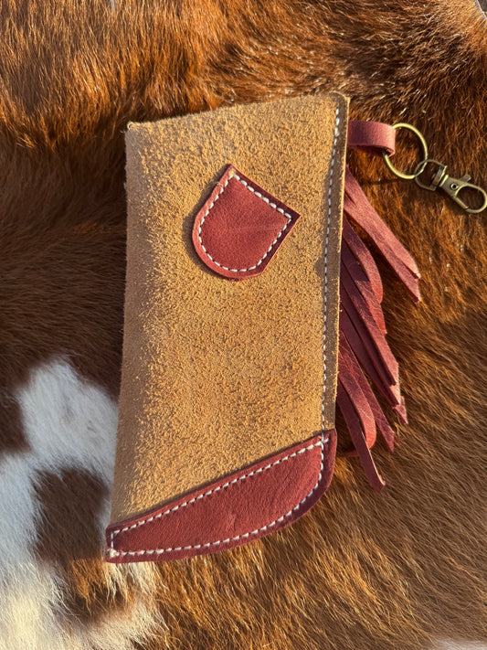 Chap-Stick Sunglass Holder Peanut & Maroon