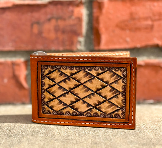 Two Sided Basketweave Wallet