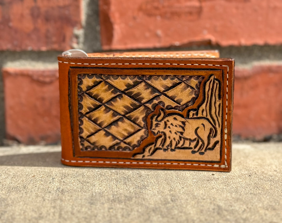 Buffalo Basketweave Wallet