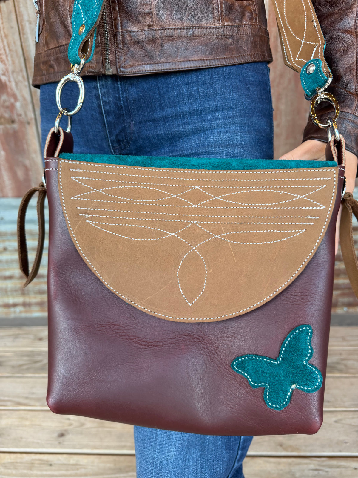 Maroon Toe Bug Purse