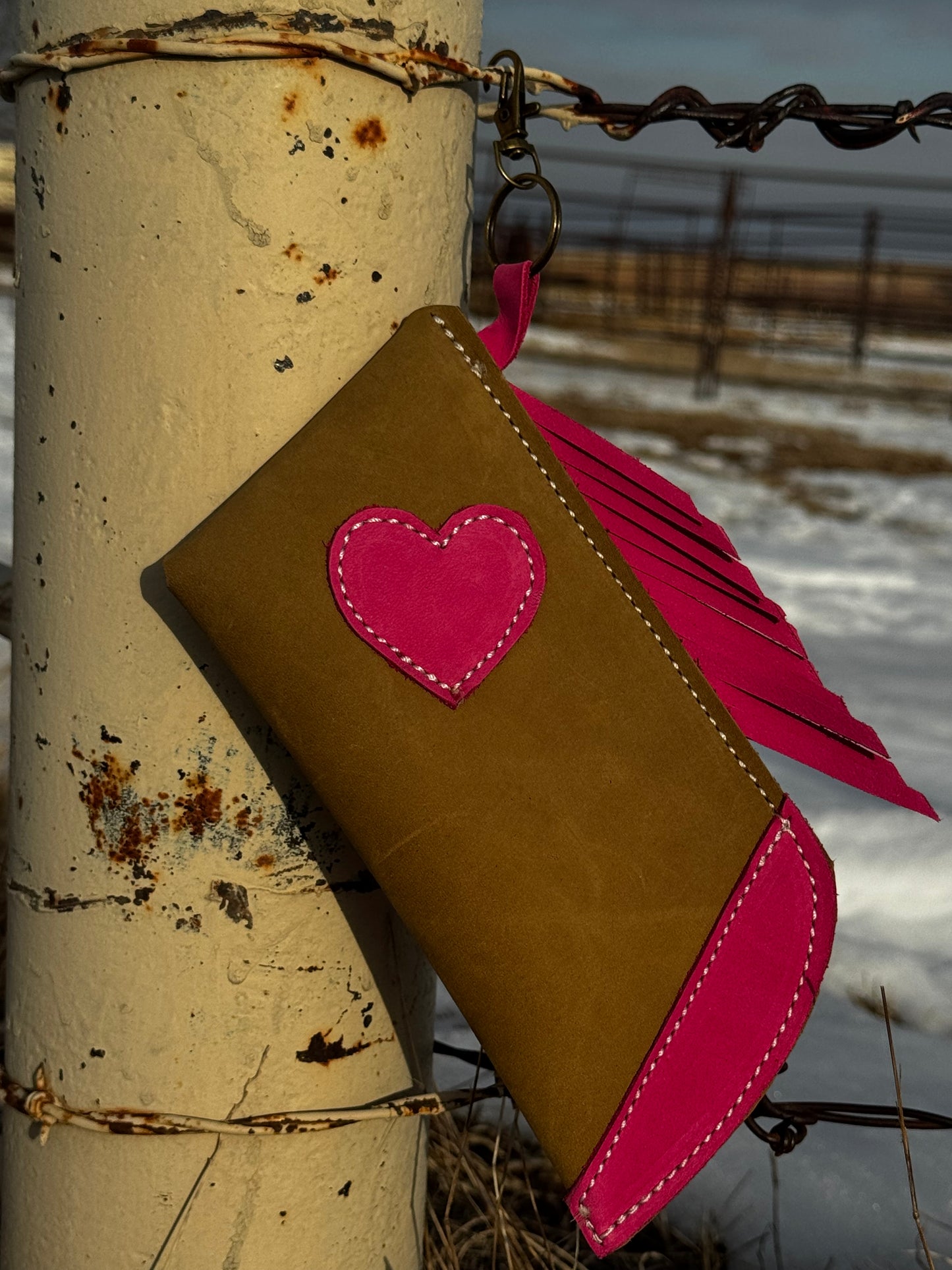 Olive and Pink heart chap
