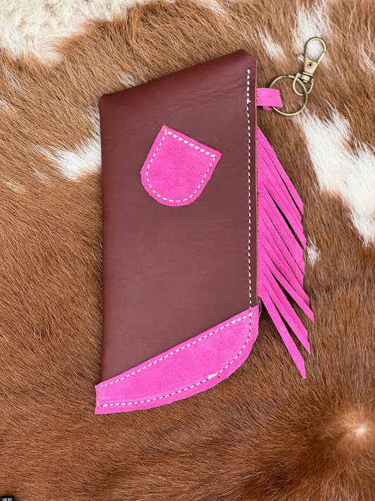 Chap-Stick Sunglass Holder Pink & Chocolate