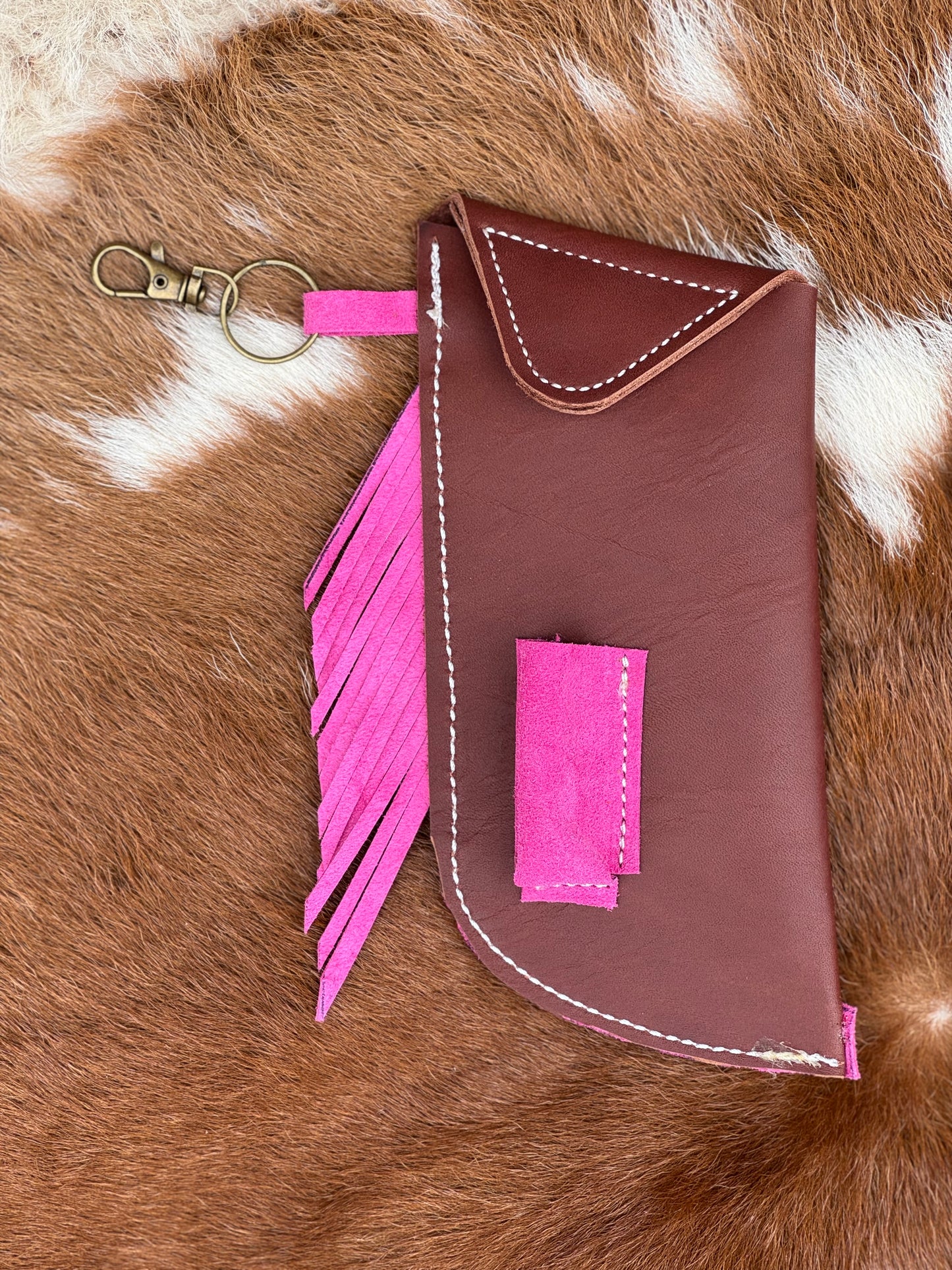 Chap-Stick Sunglass Holder Pink & Chocolate