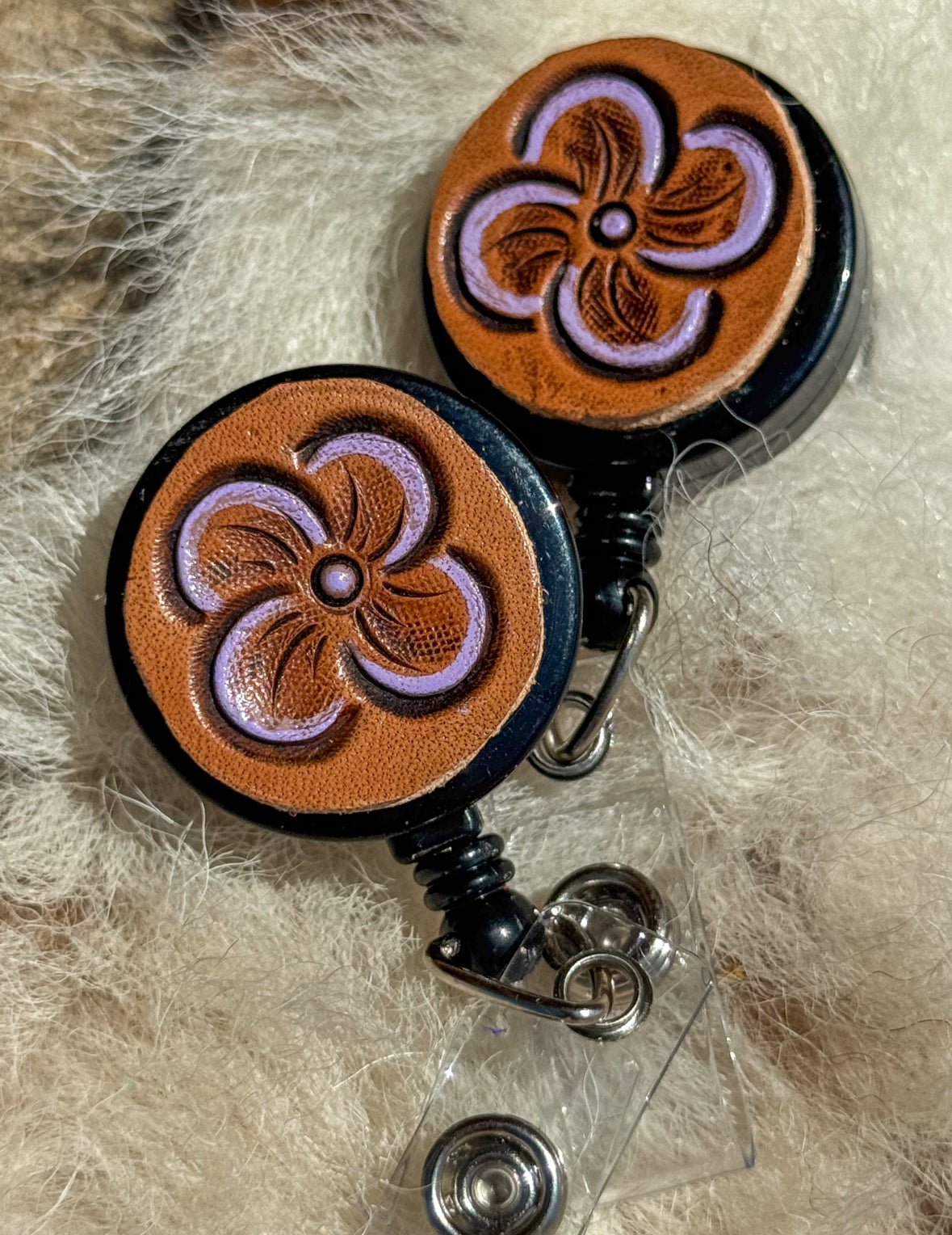 Lilac Bloom badge reel