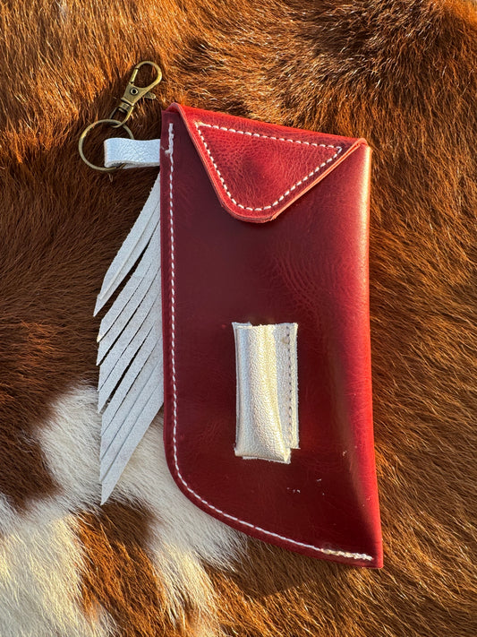 Chap-Stick Sunglass Holder Cherry & Silver