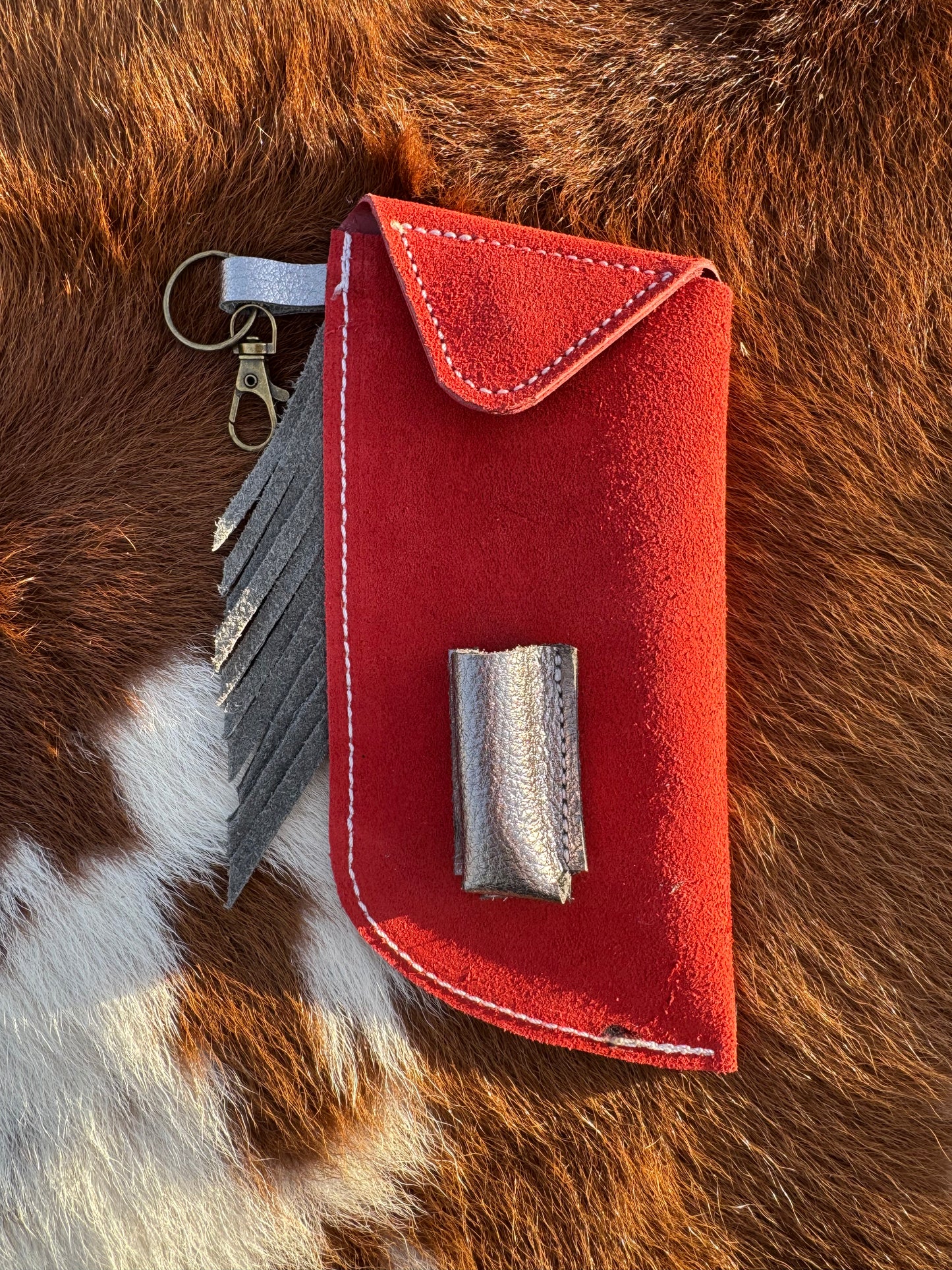 Chap-Stick Sunglass Holder Cherry & Metallic Steel