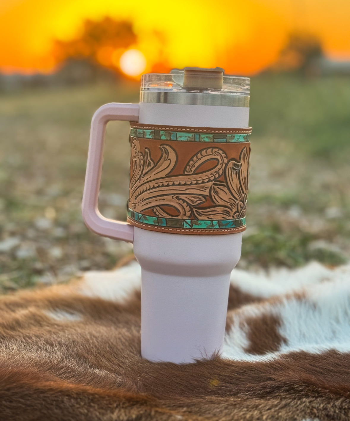 Sunny Turquoise 40 oz Tumbler Wrap