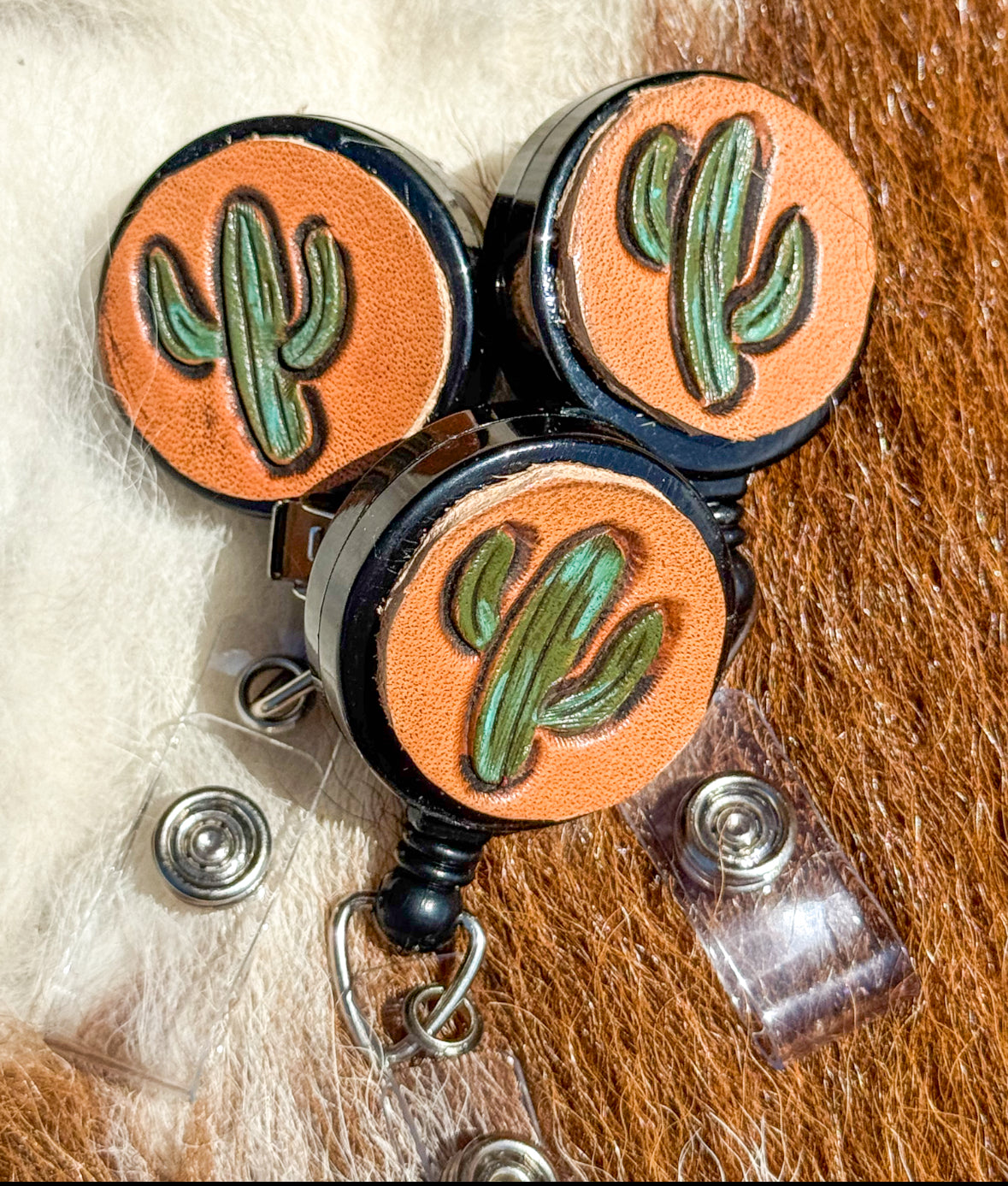 Saguaro badge reel