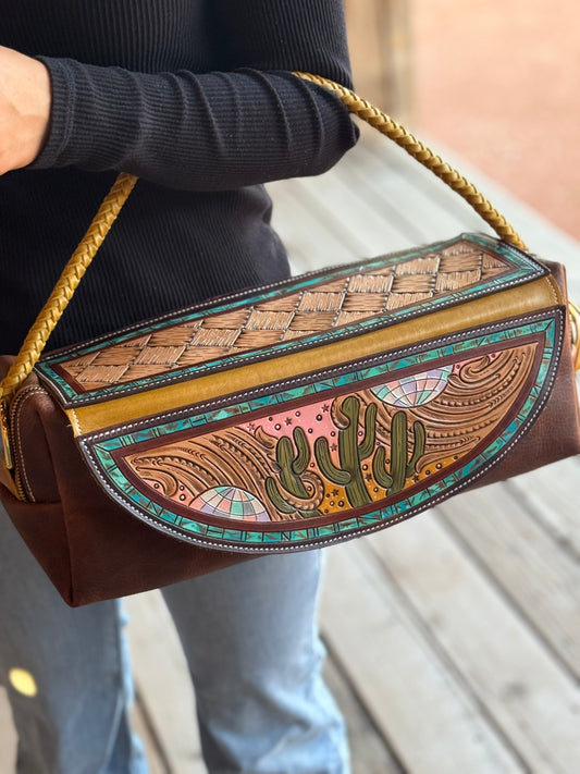 Disco Cactus Makeup Tote