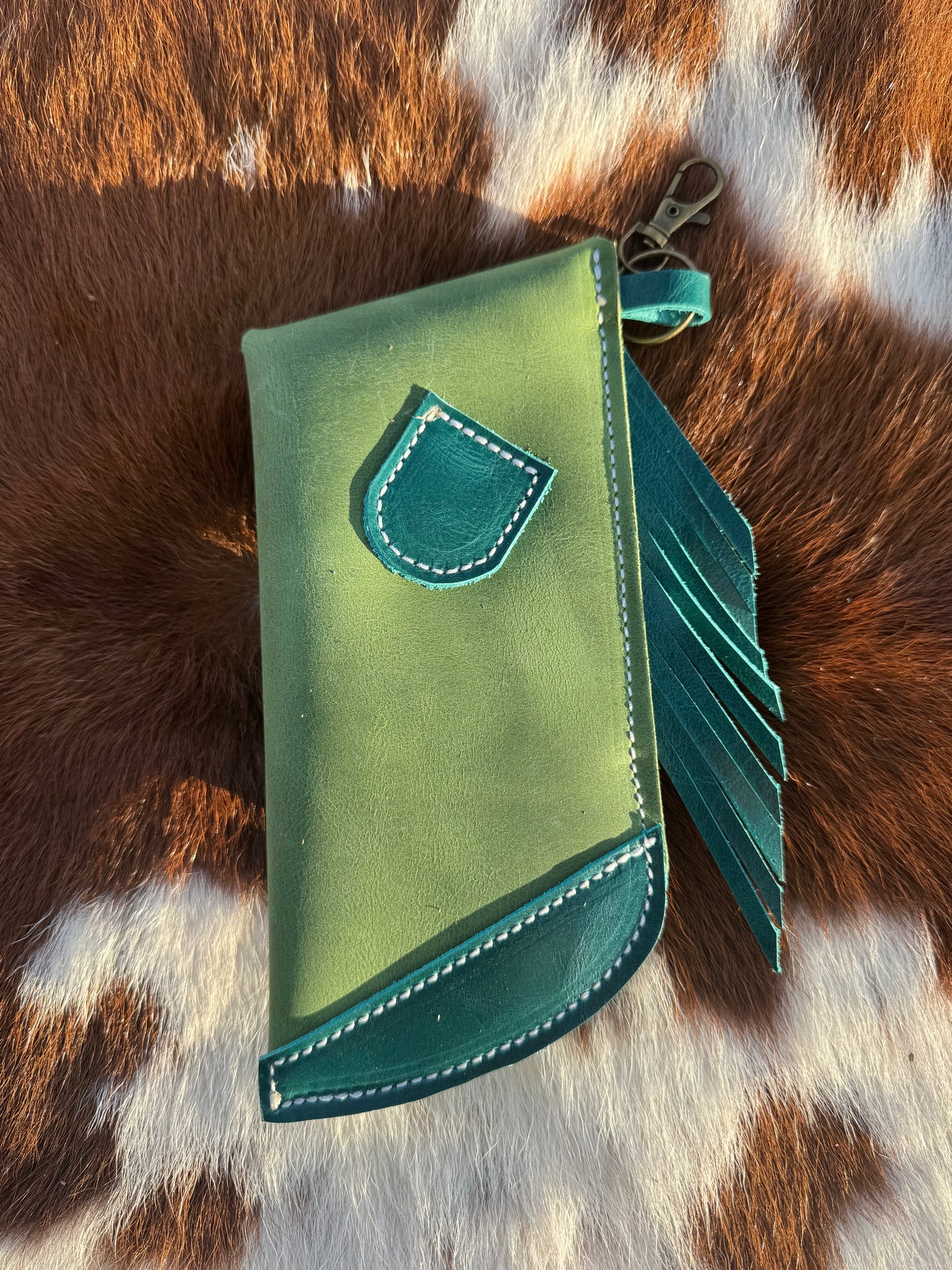 Chap-Stick Sunglass Holder Green & Turquoise