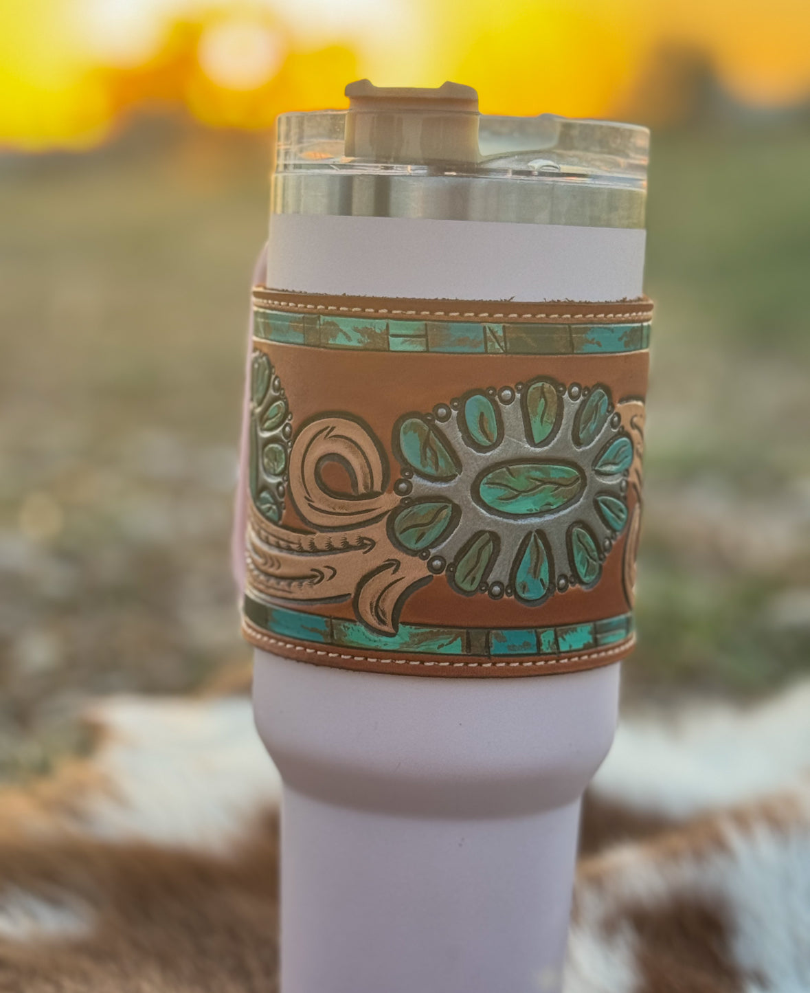 Turquoise lovin 40 oz Tumbler Wrap