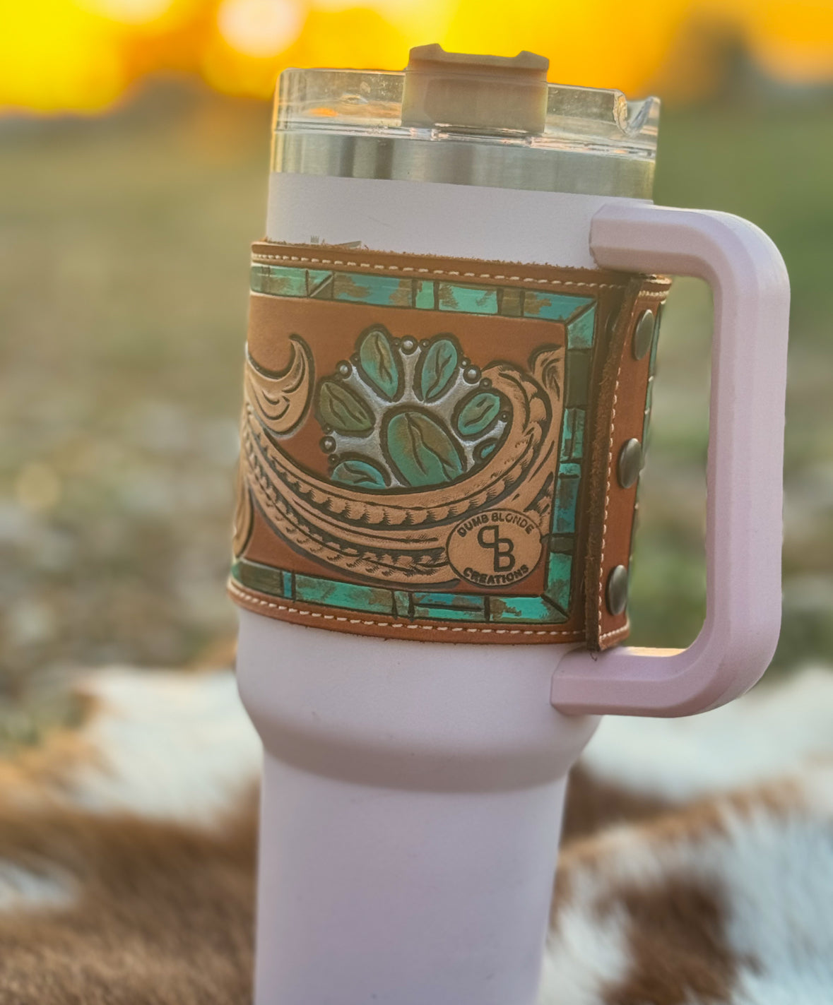 Turquoise lovin 40 oz Tumbler Wrap