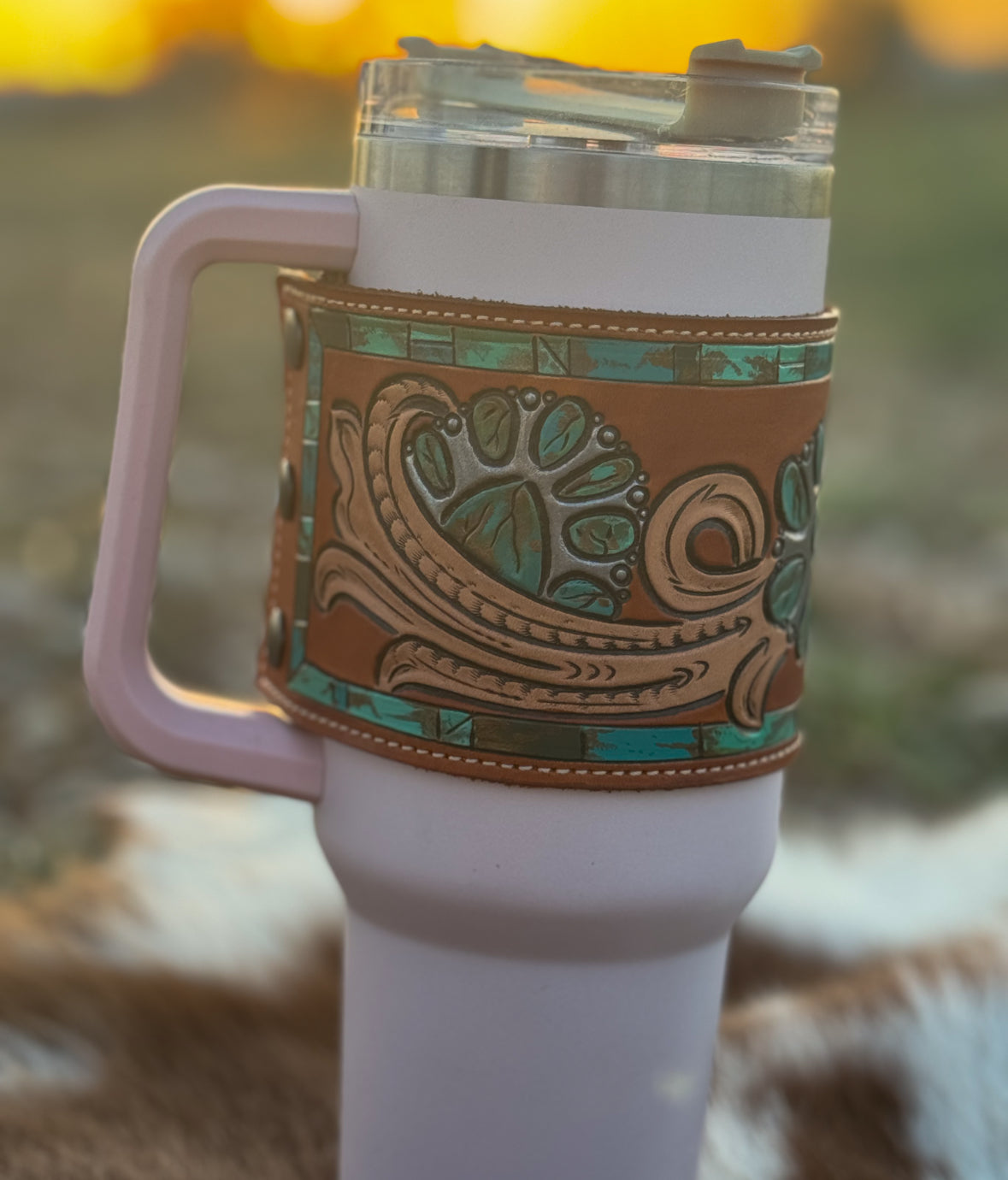 Turquoise lovin 40 oz Tumbler Wrap